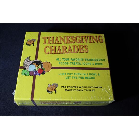 Thanksgiving CHARADES Game by Anton & Co - Picture 1 of 2